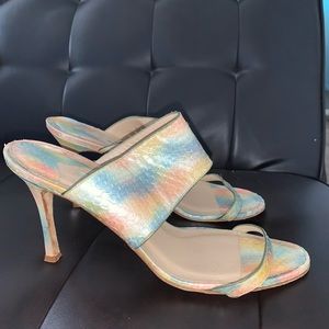 Multi Manolo Blahnik Sandal Heels Leather Snake